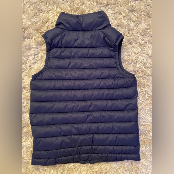 Navy Blue Puffer Vest Water Resistant Size 6/7 - Picture 4 of 4